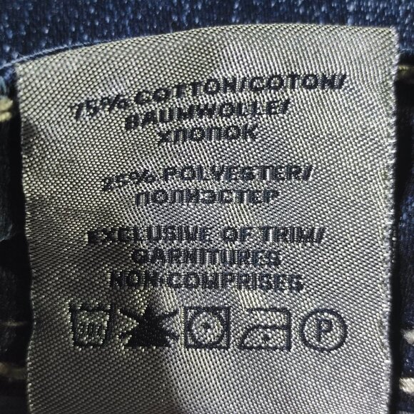 Silver Jeans Suki High Capri women's size W29 ink blue factory distressed - Picture 9 of 16